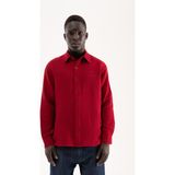 Machinist Erkek Basic Uzun Kollu Cotton Gömlek Bordo - XL