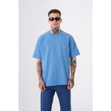 Machinist Erkek Basic Yıkamalı Relaxed Tişört Açık Mavi - Soft blue
