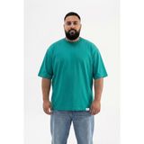 Machinist Erkek Büyük Beden Basic Tişört Benetton Yeşili - 3XL