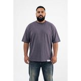 Machinist Erkek Büyük Beden Basic Tişört Füme - 4XL