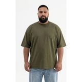 Machinist Erkek Büyük Beden Basic Tişört Koyu Haki - 2XL