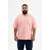 Machinist Erkek Büyük Beden Basic Tişört Koyu Pudra - 3XL