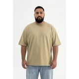 Machinist Erkek Büyük Beden Basic Tişört Küf Yeşili - 5XL
