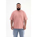 Machinist Erkek Büyük Beden Basic Tişört Mercan - 4XL