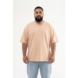 Machinist Erkek Büyük Beden Basic Tişört Vizon - 2XL