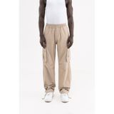 Machinist Erkek Cepli Kargo Baggy Jean Pantolon Bej