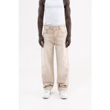 Machinist Erkek Efektli Yıkamalı Baggy Jean Pantolon Bej - BEIGE