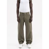 Machinist Erkek Jakarlı Baggy Jean Pantolon Haki - Khaki