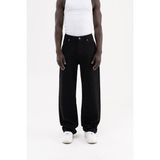 Machinist Erkek Jakarlı Baggy Jean Pantolon Siyah - Black