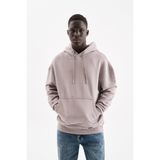 Machinist Erkek Kapüşonlu Oversize Sweatshirt Açık Gri