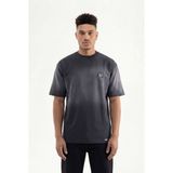 Machinist Erkek Logo Embroidered Oversize Tişört Siyah - XL