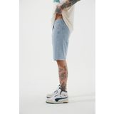 Machinist Erkek Loose Fith Denim Açık Mavi Bermuda Şort