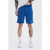 Machinist Erkek Luxury Basic Yıkamalı Relaxed İndigo Spotted Şort