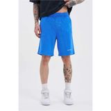 Machinist Erkek Luxury Basic Yıkamalı Relaxed Mavi Spotted Şort