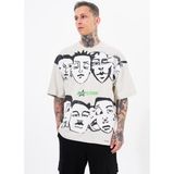 Machinist Erkek Macstar Heads Oversize Tişört Uzay Grisi - Space Grey