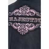 Machinist Erkek Majestic Slogan Oversize Tişört Antrasit - Asphalt - XL