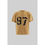 Machinist Erkek Mchnst 87 Aplik Detaylı Tişört Açık Bej - Soft Beige - L - XL