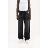 Machinist Erkek Oversize Baggy Yıkamalı Jean Pantolon Siyah - Black - XL