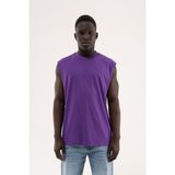 Machinist Erkek Oversize Bisiklet Yaka Basic Atlet Açık Mor - XL