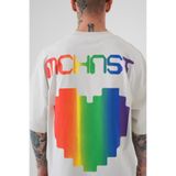 Machinist Erkek Oversize MCHNST Love Baskılı Oversize Tişört Uzay Grisi