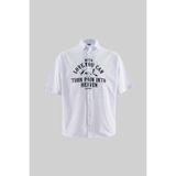 Machinist Erkek Printed Pamuk Oversize Gömlek Beyaz - White - XL
