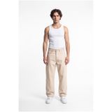 Machinist Erkek Relaxed Baggy Jean Pantolon Açık Bej