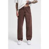 Machinist Erkek Relaxed Baggy Jean Pantolon Asit Kahverengi