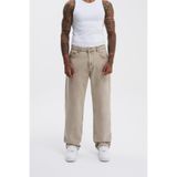 Machinist Erkek Relaxed Baggy Jean Pantolon Bej