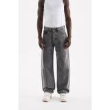 Machinist Erkek Relaxed Baggy Jean Pantolon Gri