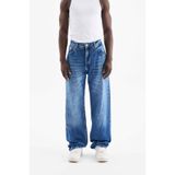 Machinist Erkek Relaxed Baggy Jean Pantolon Lacivert