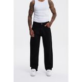 Machinist Erkek Relaxed Baggy Jean Siyah Pantolon