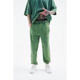 Machinist Erkek Relaxed Yıkamalı Oil Green Eşofman Altı