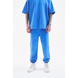 Machinist Erkek Relaxed Yıkamalı Soft Blue Spotted Eşofman Altı