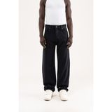 Machinist Erkek Studs Embellished Baggy Jean Pantolon Siyah Açık Taş - XL