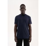 Machinist Erkek Stylish Basic Oversize Modal Tişört Gece Mavisi - Midnight Blue