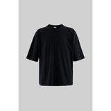Machinist Erkek Süper Oversize Basic Tişört Siyah - L