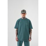 Machinist Erkek Yıkamalı Relaxed Tişört Yağ Yeşili - Oil Green