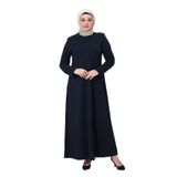 MACİDE KADIN BÜYÜK BEDEN MAYA KUMAŞ MEVSİMLİK FERACE LACİVERT