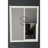 Macit Design Koyu Gri Katlanabilir Plise Perde, Cam Balkon Perdeleri, Ofis Perdeleri, PVC Pencere Perdeleri
