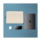Mack MCE-1505 14.1" Eco Çevre Dostu 13-14 Inç Yeni MacBook Pro Için Kılıf, Aksesuar Bölmeli Laptop Kılıfı, Ykk Fermuarlı Notebook & Tablet Kılıfı, - 1 GB - 00-Siyah - Beyaz - Option-1