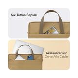 Mack MCE-1513 Nova Eco Çevre Dostu Laptop Çantası, 15.6 inç Bilgisayar Çantası, Kadın ve Erkek Notebook Çantası, YKK Fermuarlı Macbook Çantası, İş ve Evrak Çantası, Camel