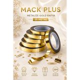 MACK PLUS 25 Metre Metalize Gold Rafya – Parlak Hediye Süsü, Paketleme ve Dekorasyon Kurdelesi