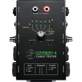 Mackie MTest-1 Kablo Test Cihazı 6-Pin Anahtarı ve 7 Konnektör Tipleri: 1/4 "TRS ve TS, 1/8" TRS ve TS, XLR, RCA/Phono, Speakon, MIDI ve Banana Kabloları