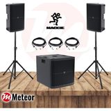 Mackie PAKET-002 2.1 Canlı Müzik Ses Sistemi 2 x THUMP212 + 1 x Thump 118 - Siyah - Beyaz