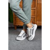 Mackrock Sports Nefes-Alabilen-Casual-Yumusak-Orme-Gunluk-Ortopedik-Rahat-Phaylon-Taban-Sneaker-Erkek-Yuruyus-Ayakkabısi - Beyaz