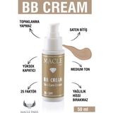 Macle Paris Bb Krem Medium,pütürlü Cilt Kapatıcı,ton Eşitleyici ,topaklanma Karşıtı ,kokusuz + 25 Spf