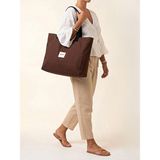 Maco Collection Büyük Boy Omuz Çantası Tote Bag - 50x34 - Acı Kahve