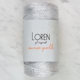 Macrame Sparkle Simli Beyaz El Örgü İpi - Rm