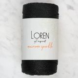 Macrame Sparkle Simli Siyah El Örgü İpi - Rm