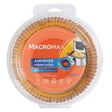 Macro Max Airfryer Pişirme Kağıdı 20 Adet, 16x16 cm, Yanmaz Yağ ve Su Geçirmez Hazne